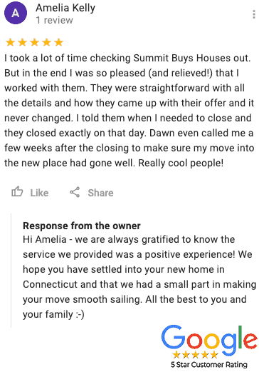 They Sold Their Property For Cash And Gave Us A 5 Star Google Review