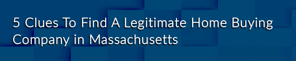 Sell My House Fast Massachusetts