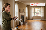 Emotional struggle of selling a family home concept image