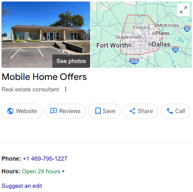 Sell mobile home For Cash Benefits Texas