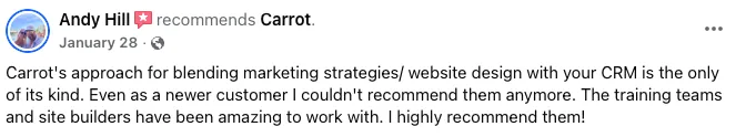 Andy Hill Carrot recommendation