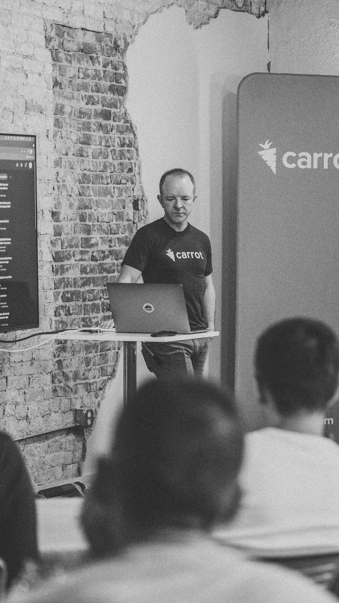 Trevor teaching a live business workshop