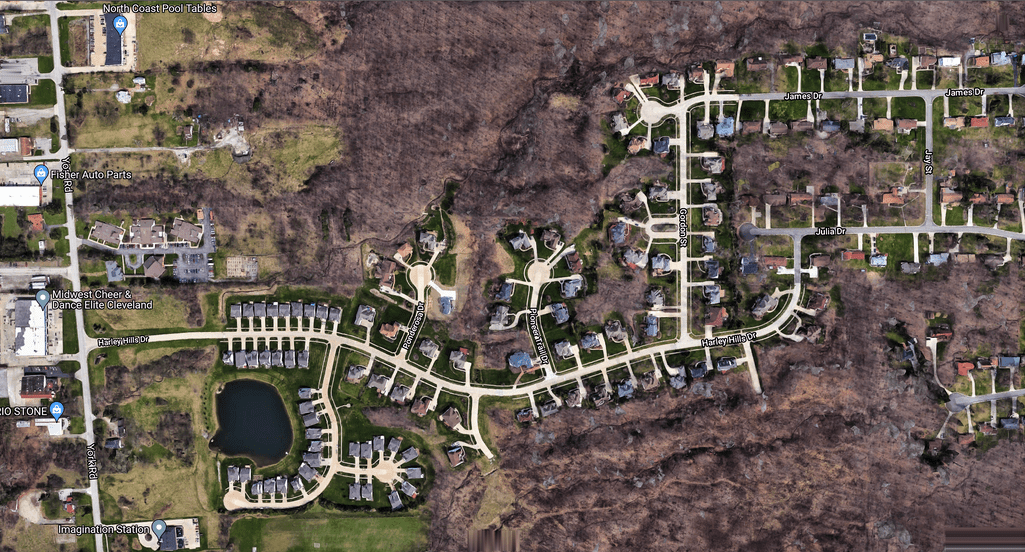 Harley Hills North Royalton Ohio Realty Done by Damien Baden