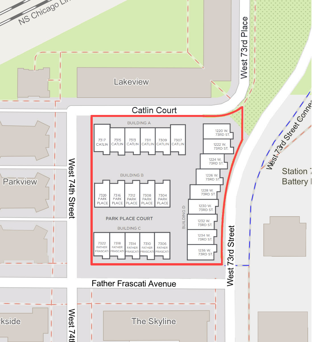 Park Place Townhomes at Battery Park Cleveland Ohio