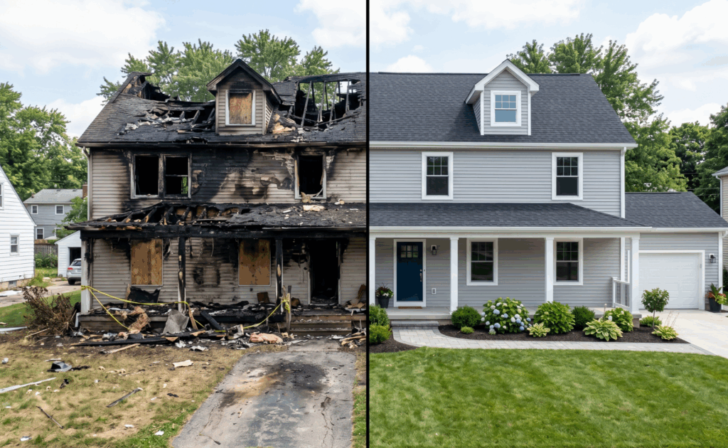 repair vs sell as-is fire damaged house Northeast Ohio