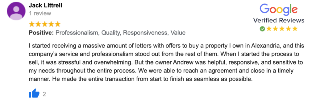 cash buyers Maryland