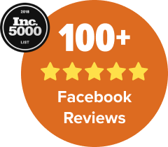 100+ 5 star Facebook reviews