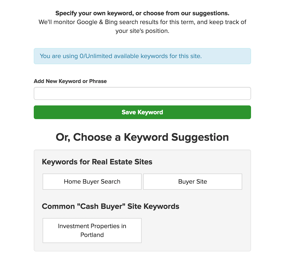seo keyword tracking