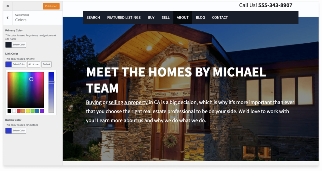 Customizable Real Estate Site Designs