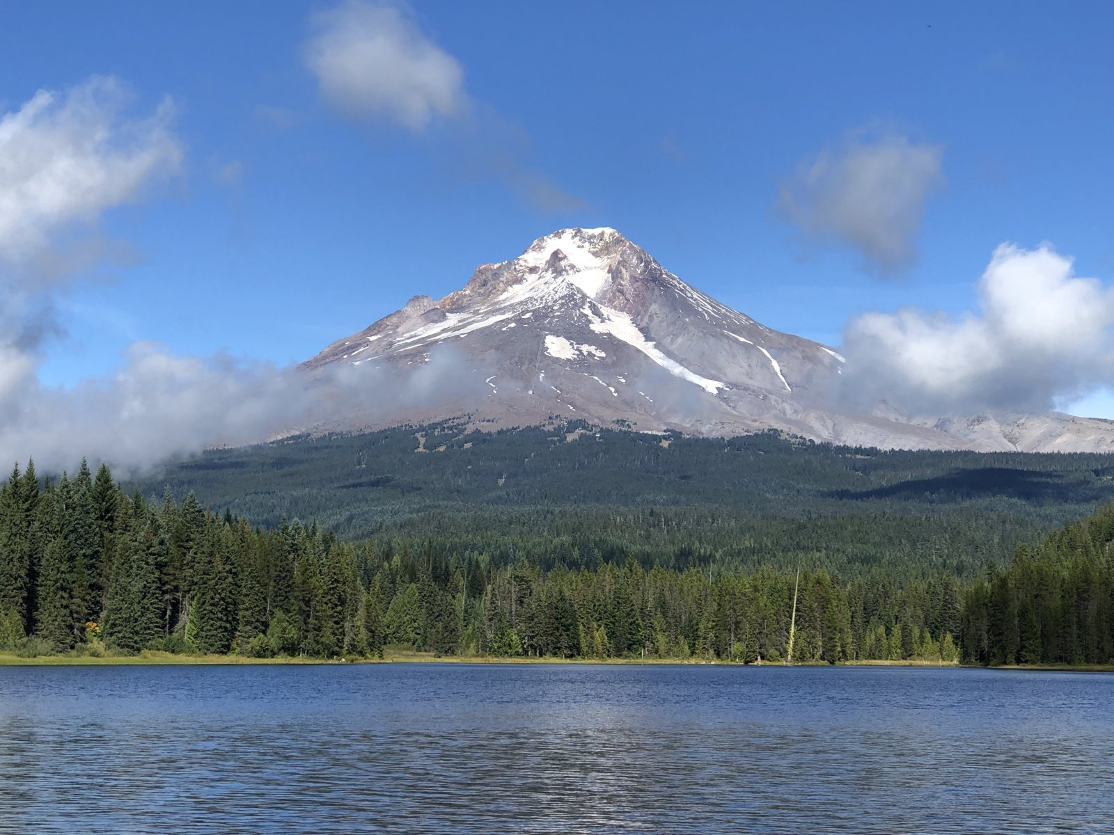Snow-covered peak in Washington's Cascade Mountains