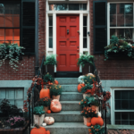 red front door makes house look ready to sell