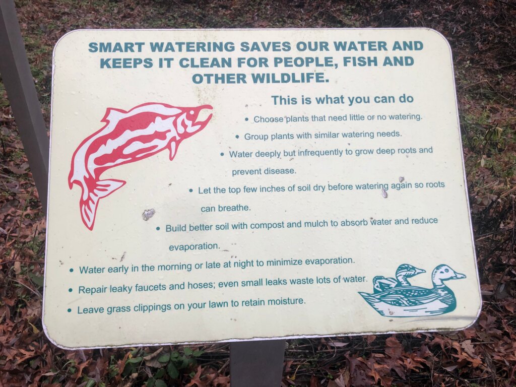 Lake Forest Park WA Salmon Sign