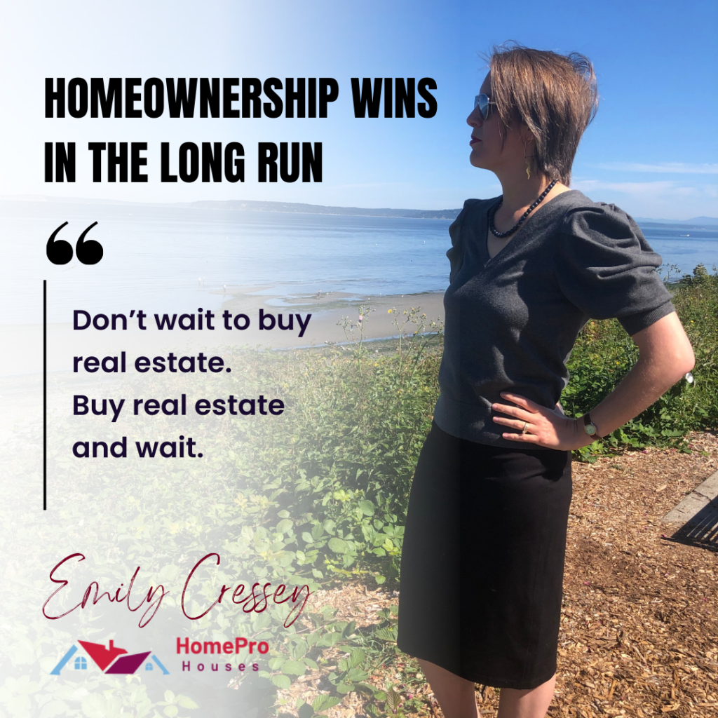 Don't wait to buy real estate. Buy real estate and wait.