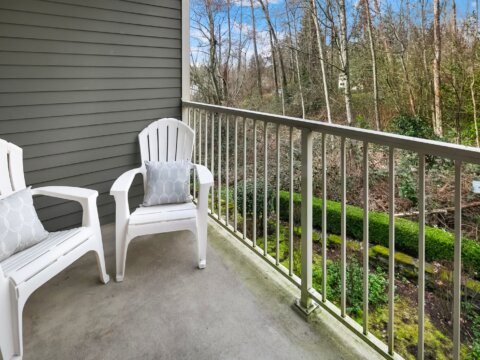 Overlooking the deck - Condo For Sale in Autumn Grove, Lynnwood, WA