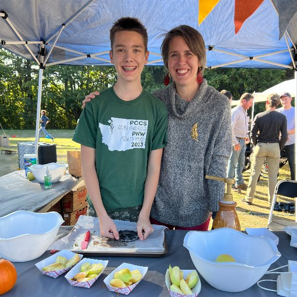 Emily with son