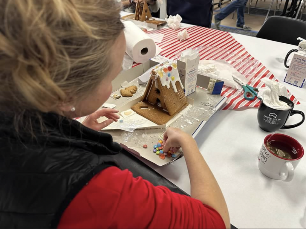 Crafting holiday memories at our Gingerbread Party!