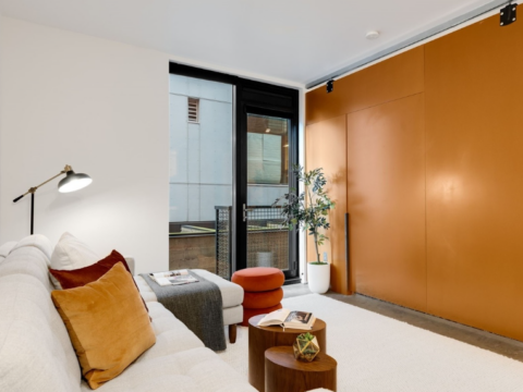 Modern Condo in the Heart of Capitol Hill Living Room Bedroom