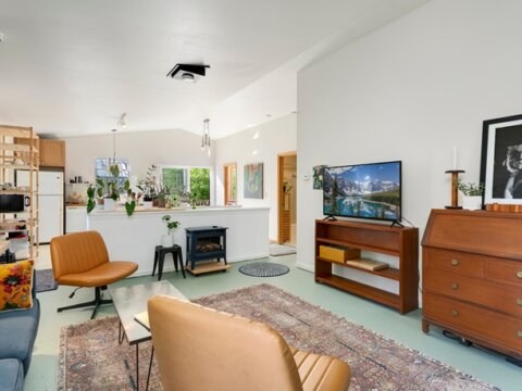 Modern Renovated 2-Bedroom Home in Kenmore, WA - Living Room3