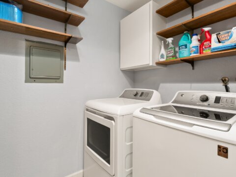 1-Bedroom Condo at Forest Creek Condominiums in Shoreline WA Laundry