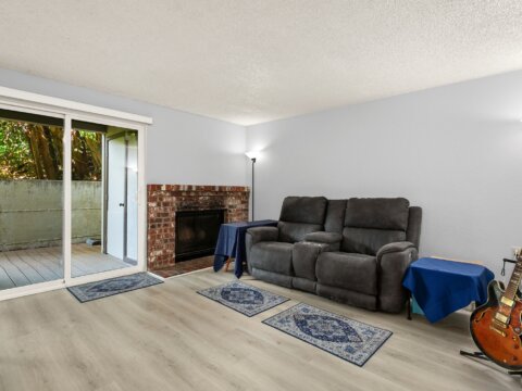 1-Bedroom Condo at Forest Creek Condominiums in Shoreline WA Living Area
