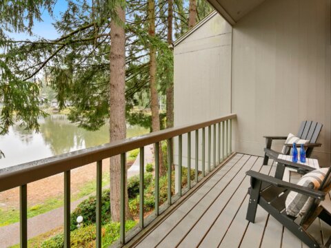Lakeside Townhome Retreat in Kenmore For Sale Deck View