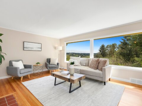 2 Bedroom Home in Normandy Park WA for Sale by Seattle Realtor Emily Cressey Living Room