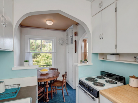 Top-Floor Corner Unit With Artist Soul in the Heart of Seattle Dining Area Kitchen