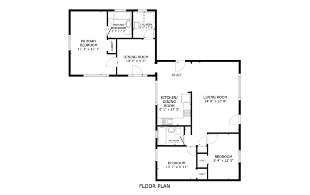 3 Bedroom Rambler in Shoreline WA - Blueprint