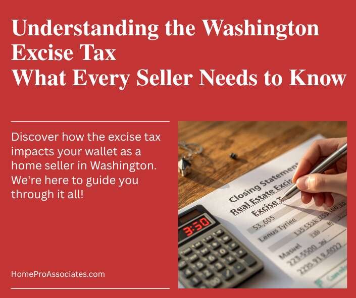 Washington home seller reviewing closing statement showing real estate excise tax in 2026