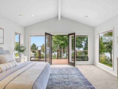 Luxury Homes in Edmonds WA with Puget Sound View by Emily Cressey Seattle Realtor Bedroom