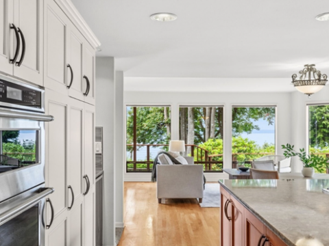 Luxury Homes in Edmonds WA with Puget Sound View by Emily Cressey Seattle Realtor Kitchen View