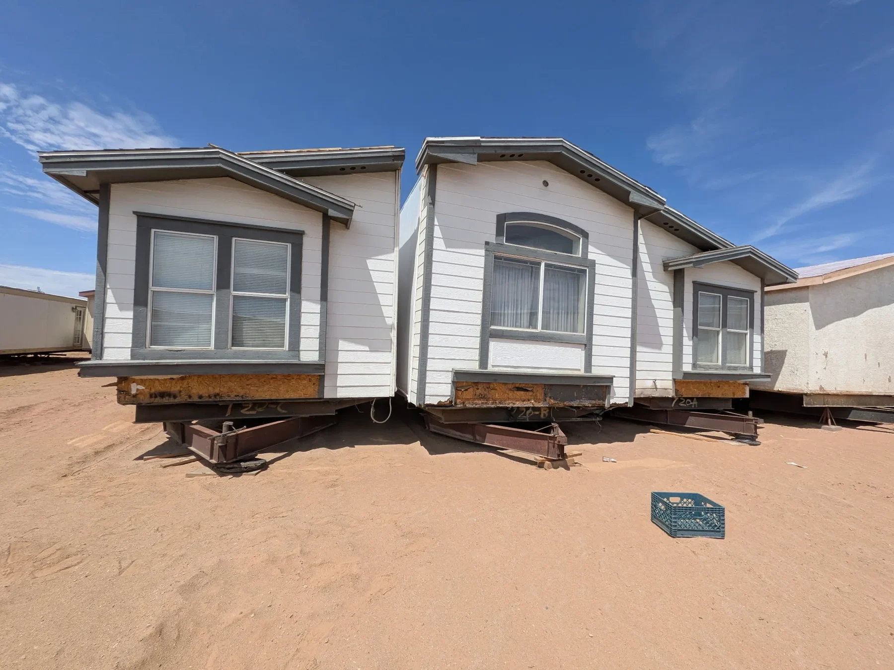 Manufactured home exterior and skirting