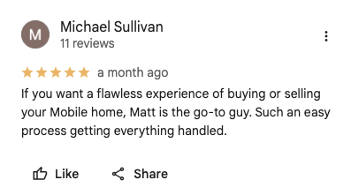 Verified Google review from Michael Sullivan