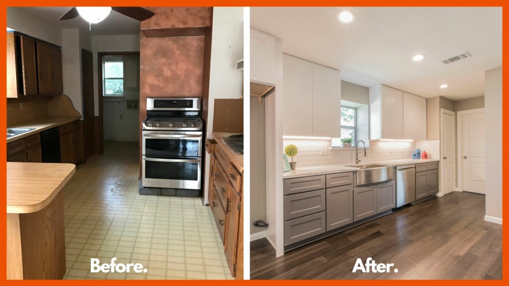 Before and After Kitchen
