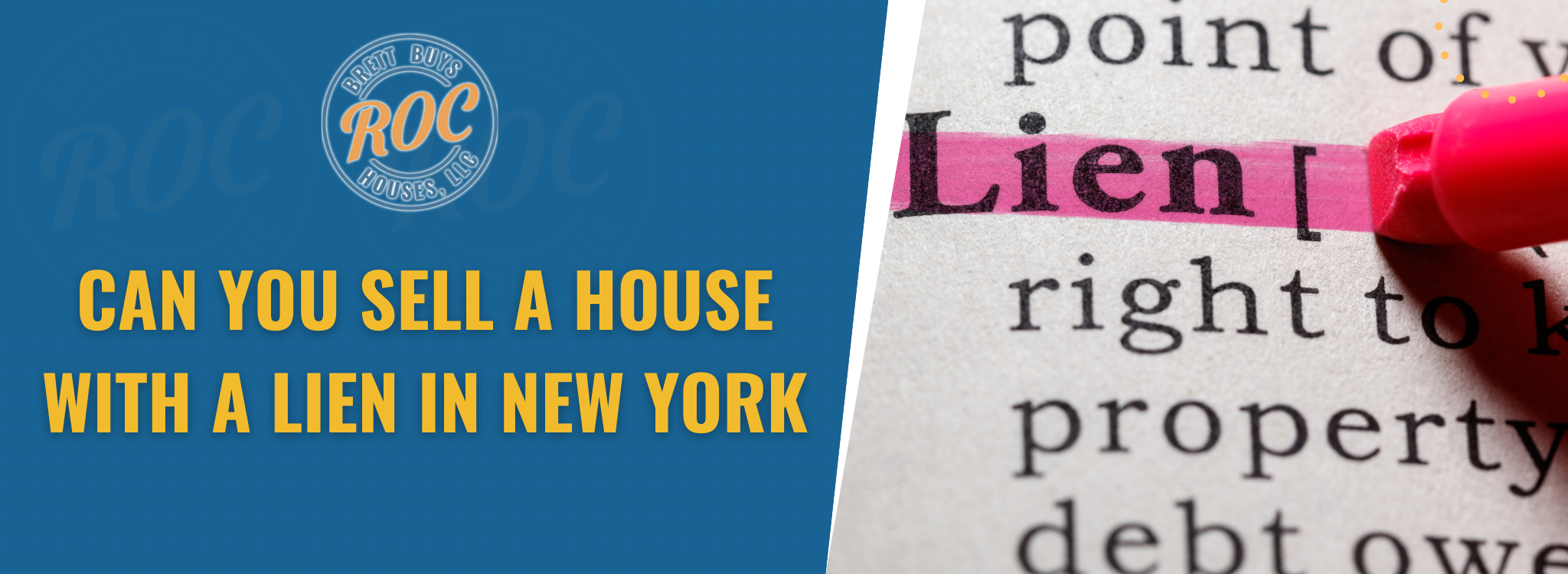 Sell a House With a Lien In New York