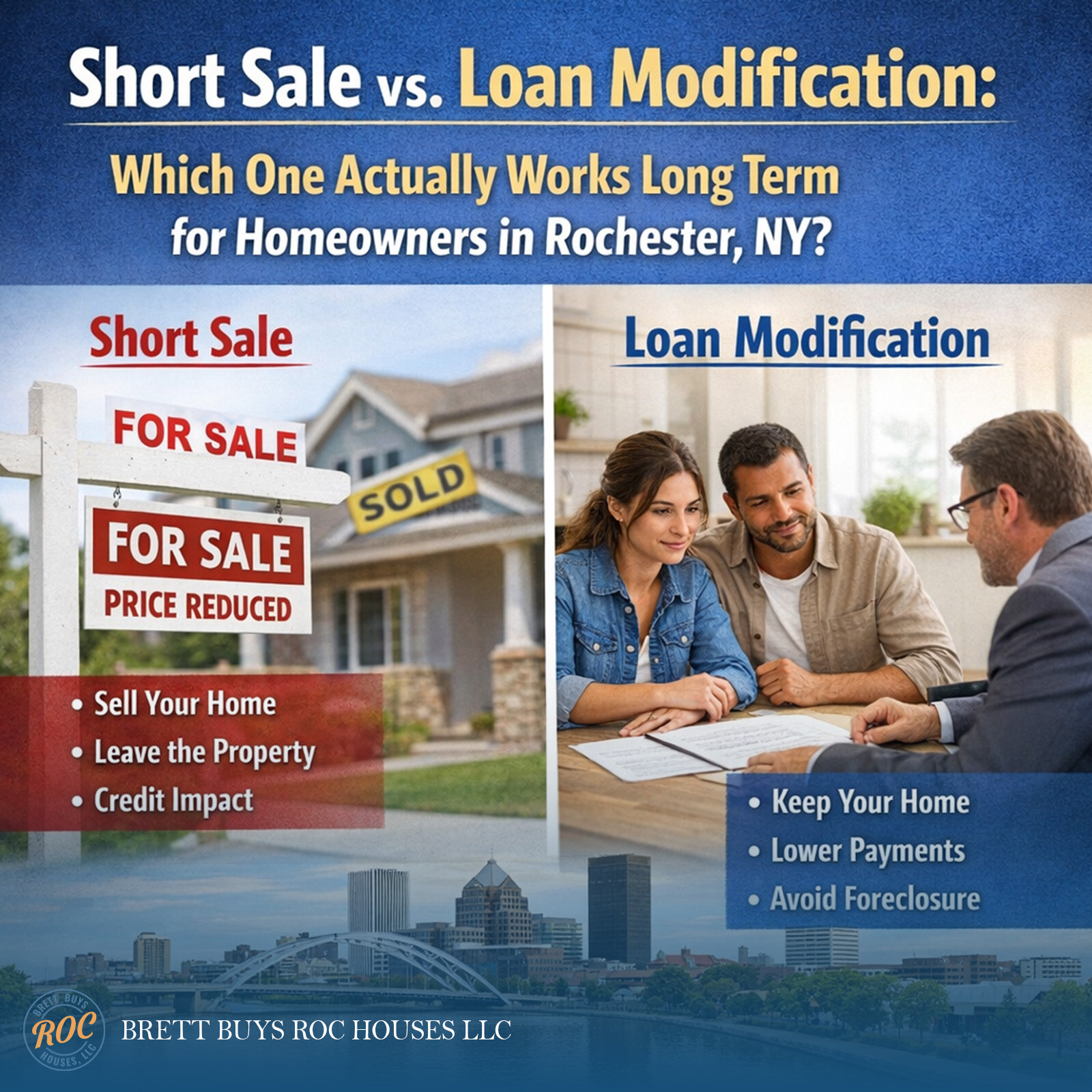 Short Sale vs. Loan Modification: Which One Actually Works Long Term for Homeowners in Rochester, NY