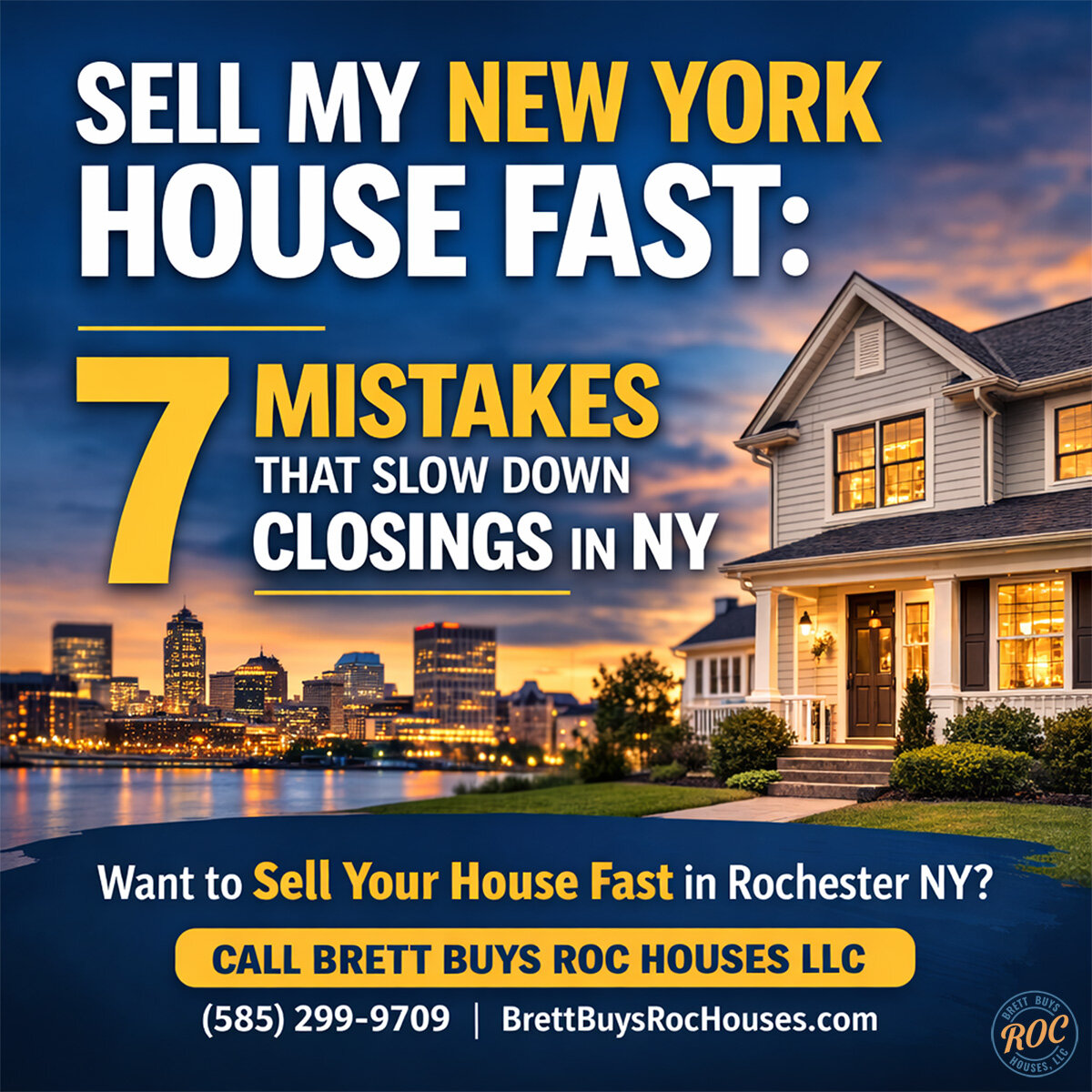 Sell my New York house fast in Rochester