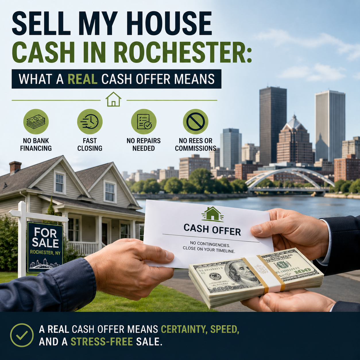 Sell My House Cash in Rochester: What a Real Cash Offer Means