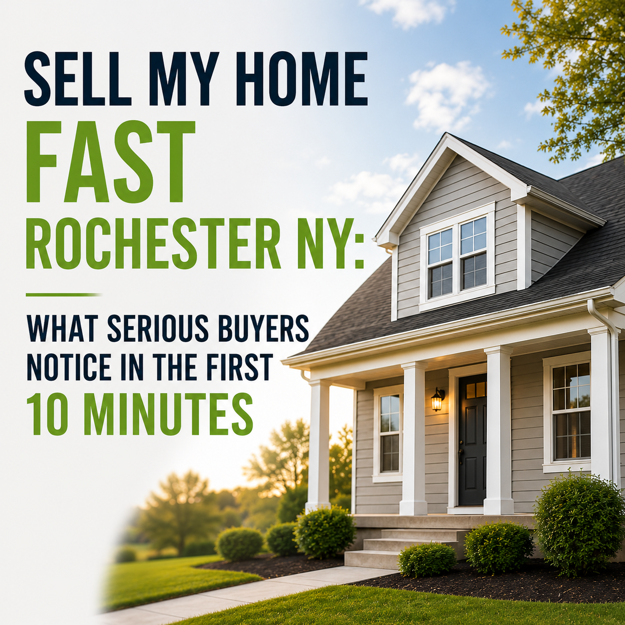 Sell My Home Fast Rochester NY: What Serious Buyers Notice in the First 10 Minutes