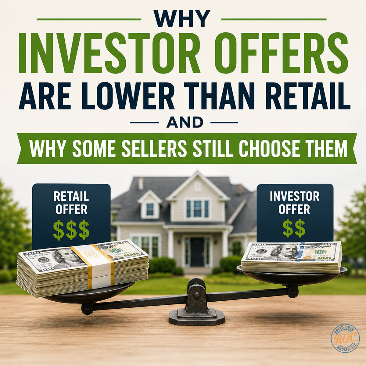 Sell My House As Is Rochester NY: Why Investor Offers Are Lower Than Retail — And Why Some Sellers Still Choose Them