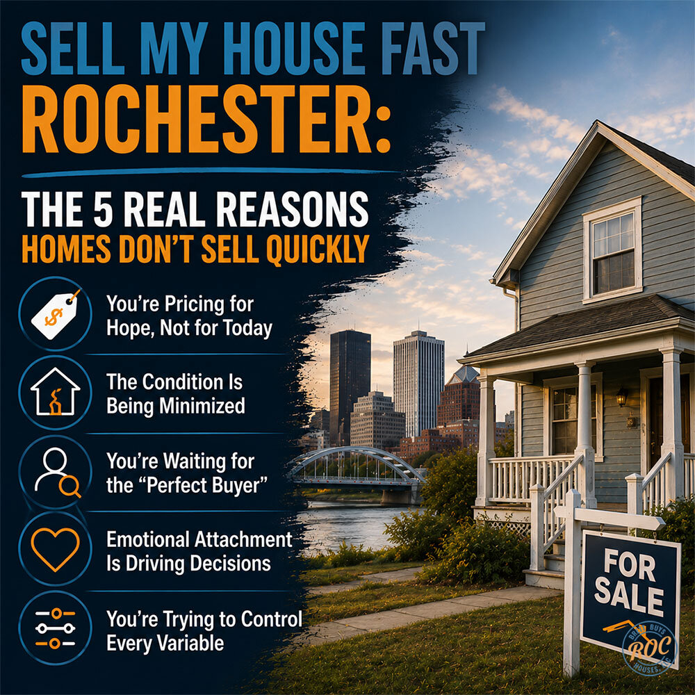 Sell My House Fast Rochester: The 5 Real Reasons Homes Don’t Sell Quickly