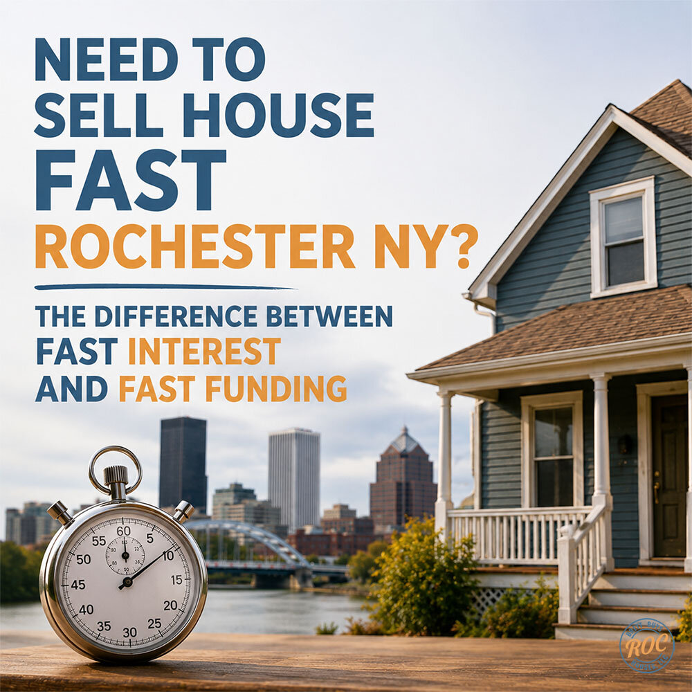 Need to Sell House Fast Rochester NY? The Difference Between Fast Interest and Fast Funding