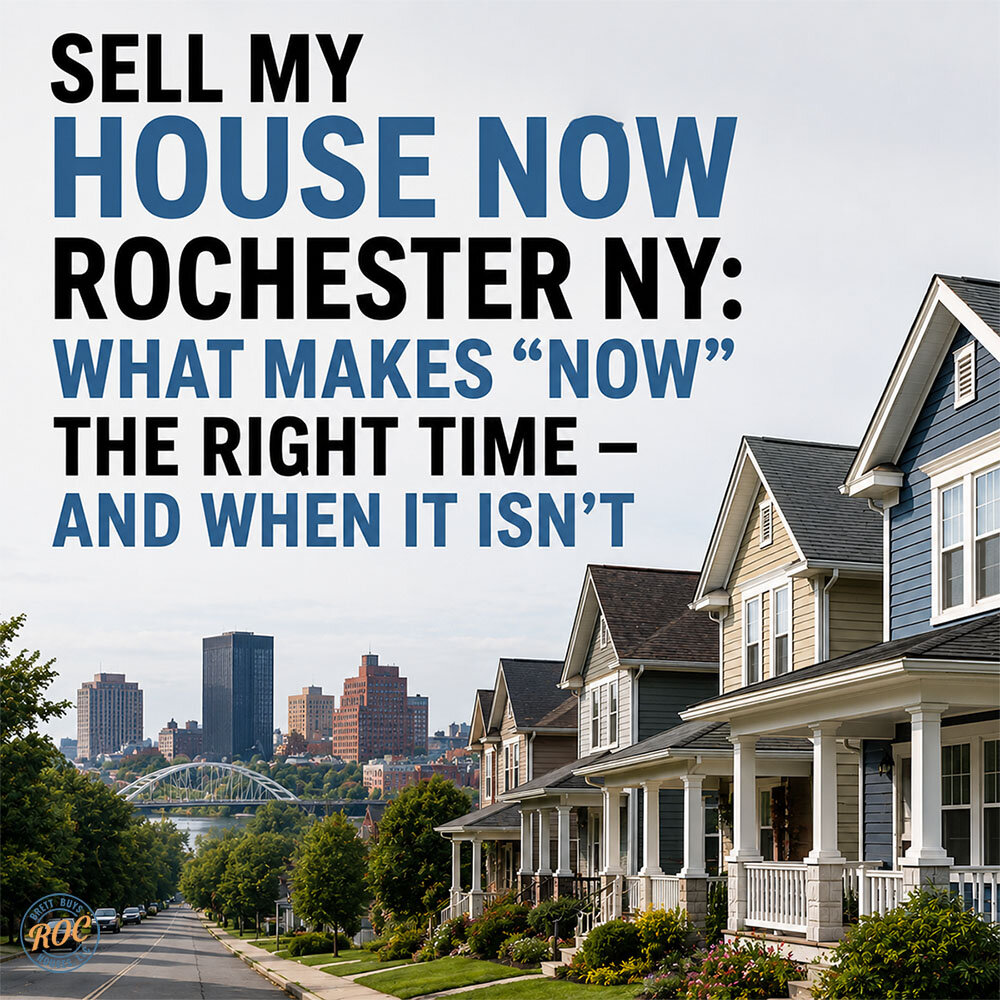 Sell My House Now Rochester NY: What Makes “Now” the Right Time — and When It Isn’t