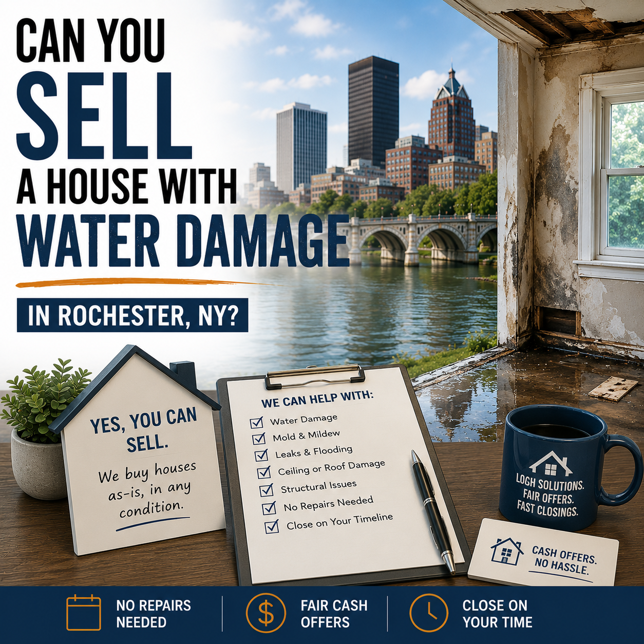can you sell a house with water damage