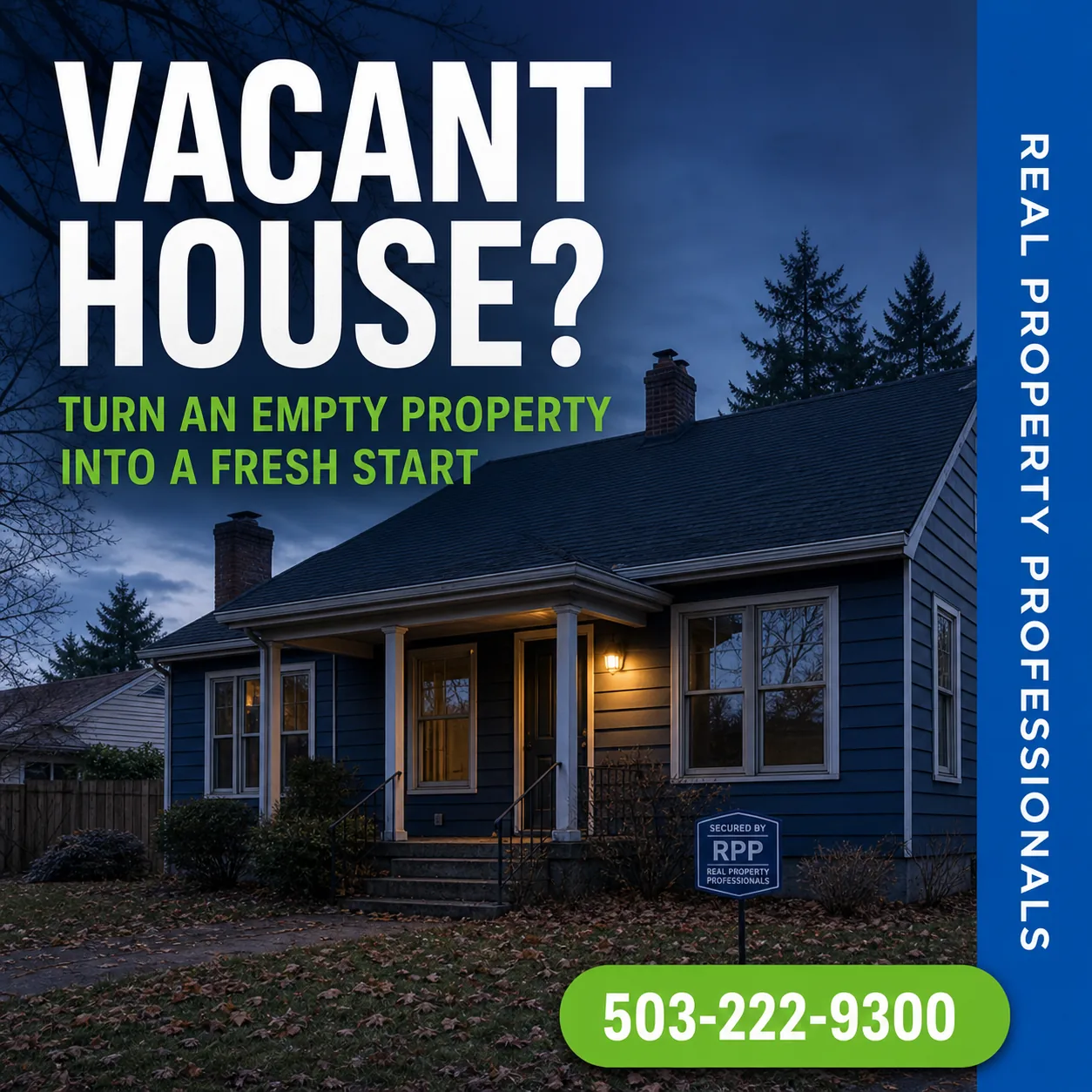 What to Do With a Vacant House | Real Property Professionals