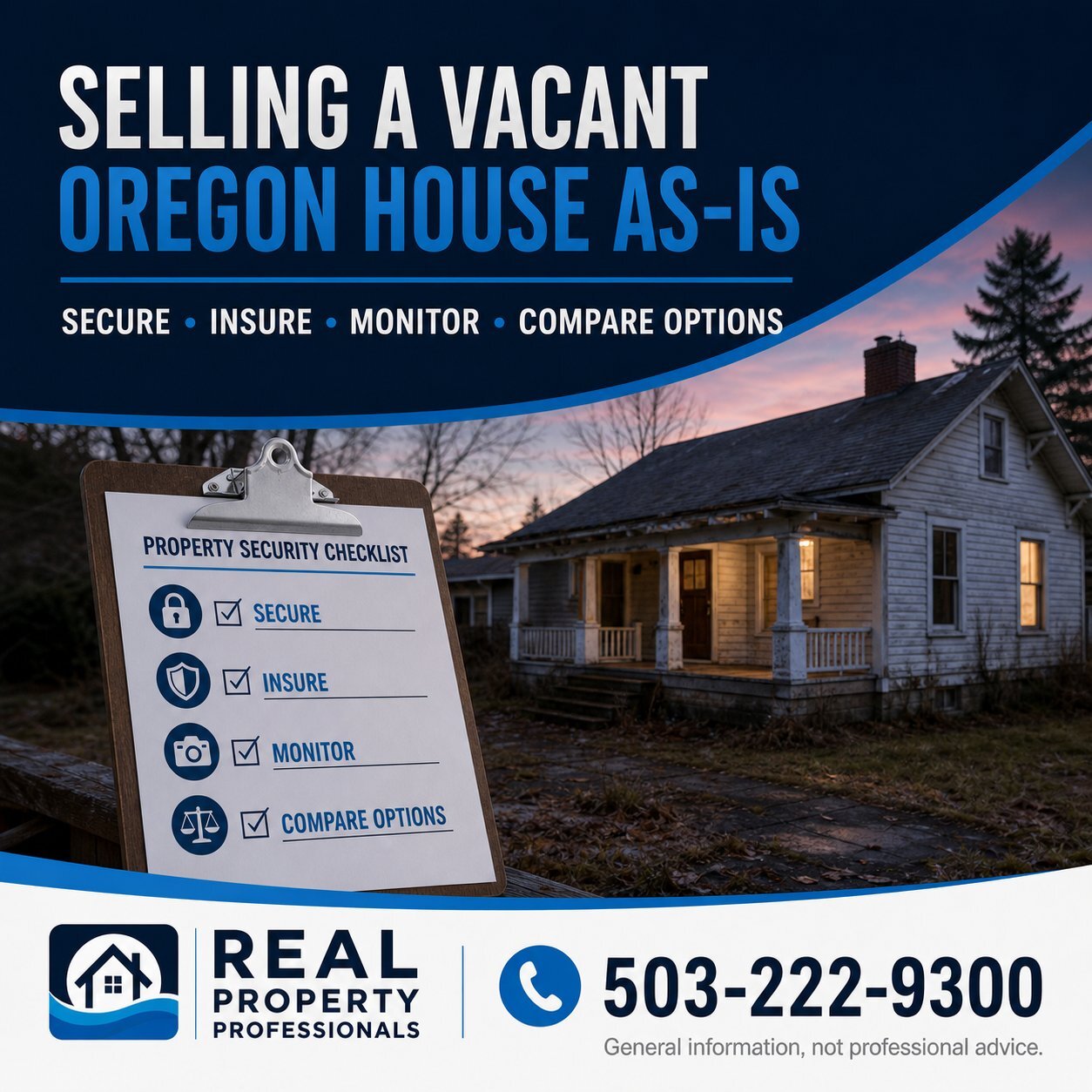 Can You Sell a Vacant Oregon House With Deferred Maintenance? - Real Property Professionals