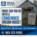 What Should You Do With a Condemned Oregon House? - Real Property Professionals
