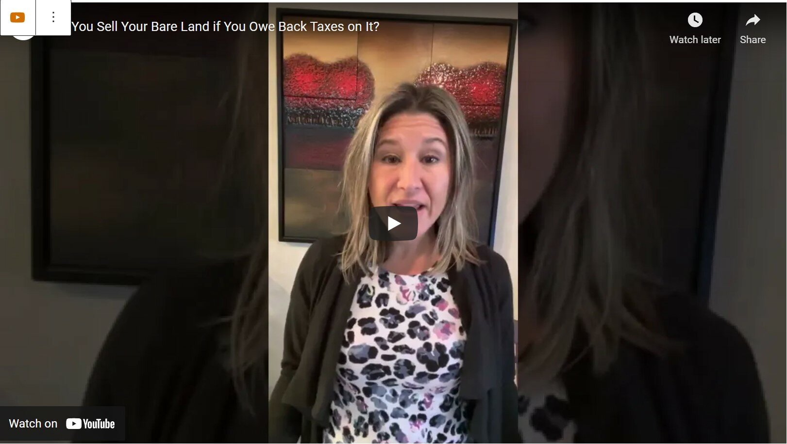 Can You Sell Your Bare Land if You Owe Back Taxes on It? TB