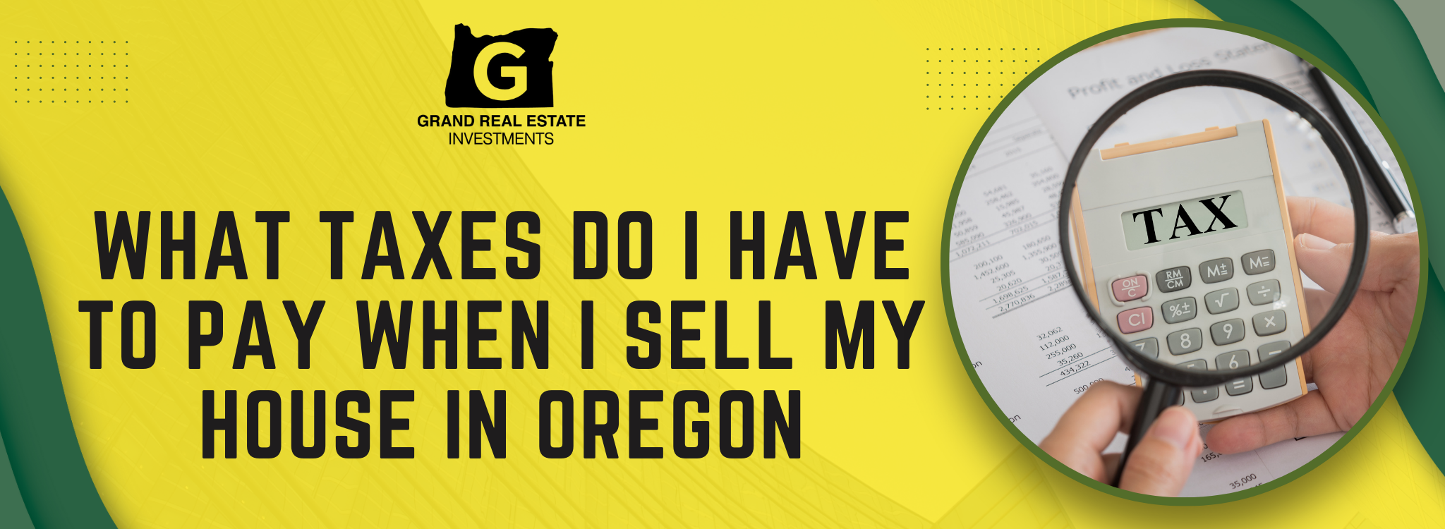 what taxes do i have to pay when i sell my house Oregon