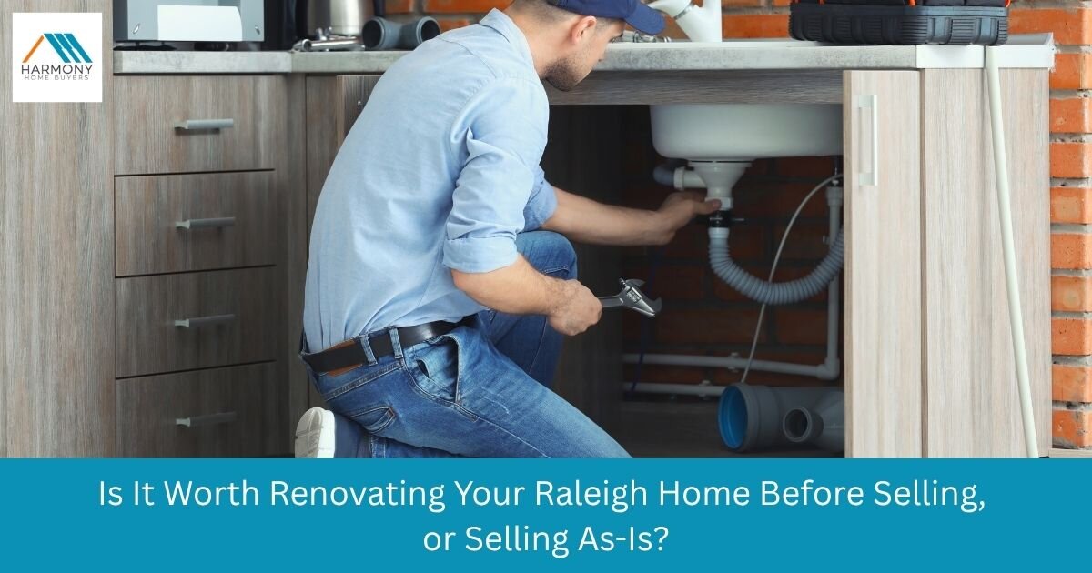 Older inside-the-beltline Raleigh, NC home a seller is deciding whether to renovate or sell as-is
